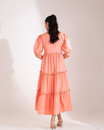 Peach Petal Dress
