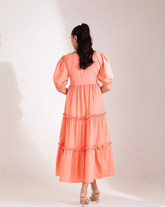 Peach Petal Dress