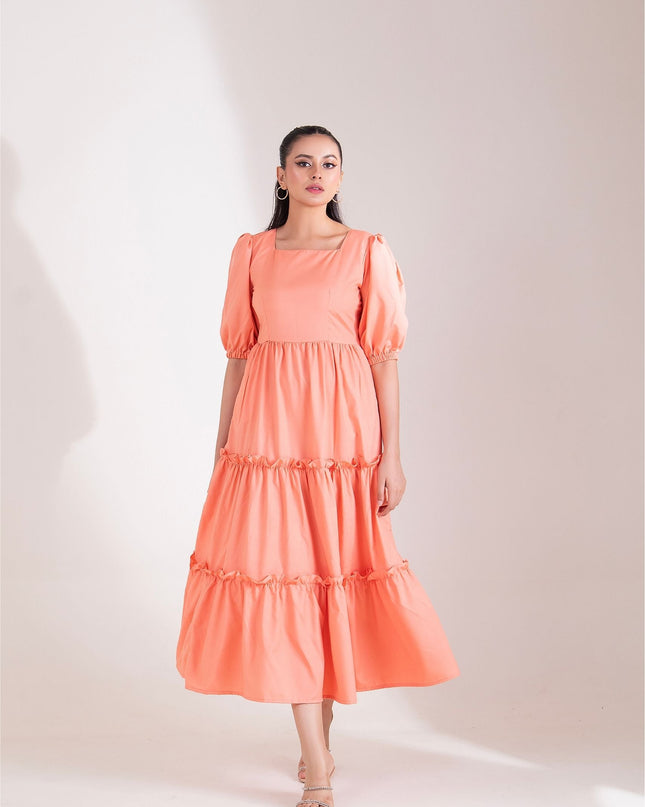 Peach Petal Dress