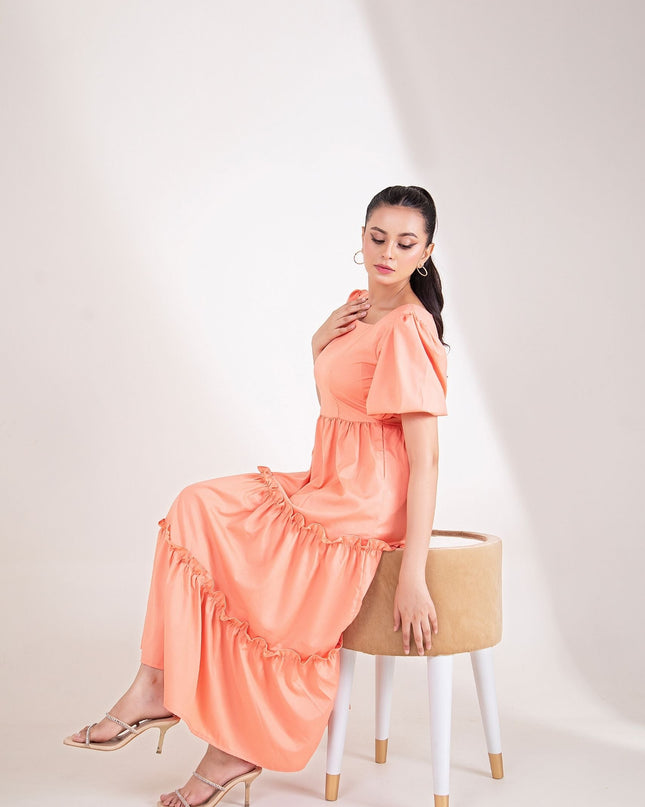 Peach Petal Dress